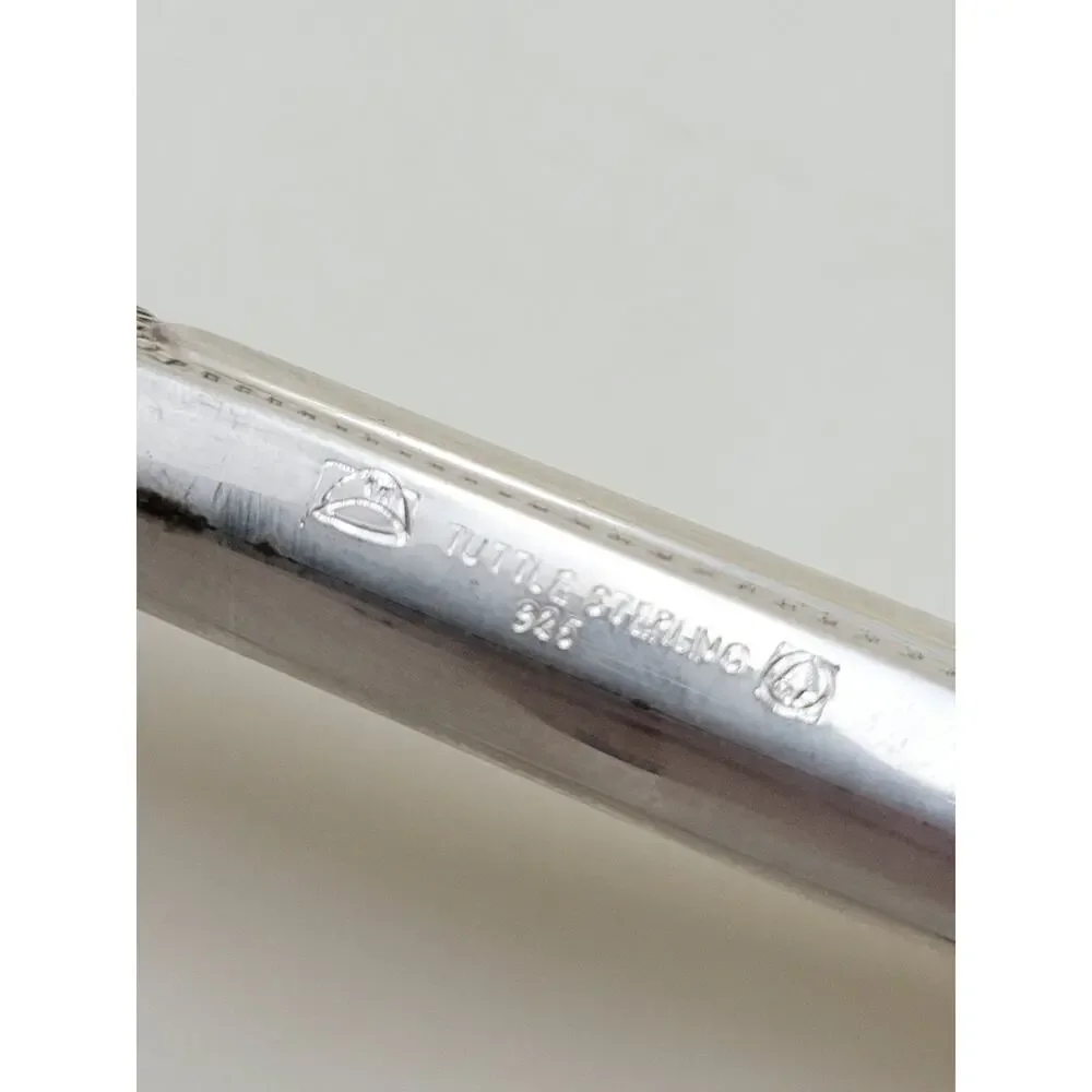 Tuttle Triumph Sterling Silver Serving Fork Modern Neiman Marcus ORIGINAL BOX